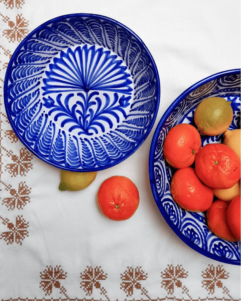 Palmera Fajalauza Lebrillo Serving Bowl — CASA PLETÓRICA Handmade